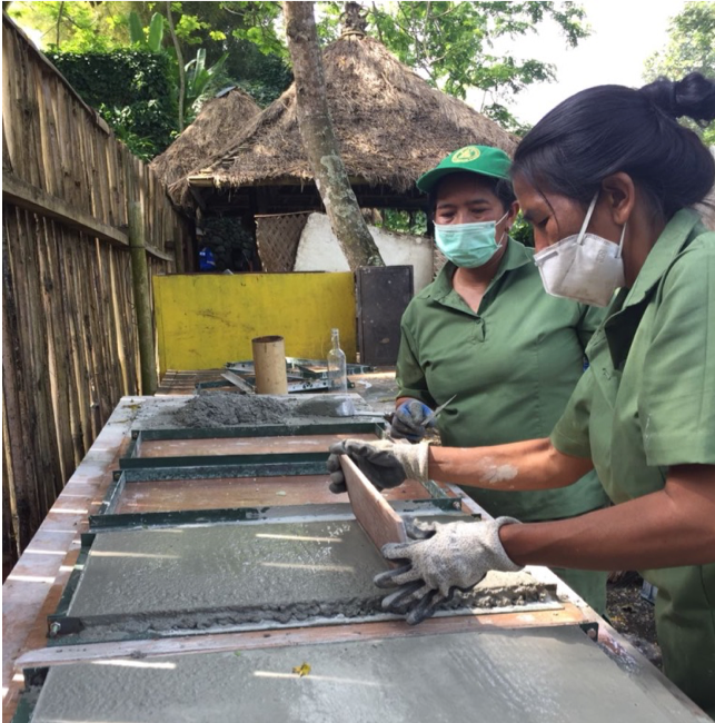 Local transformation: glass stream into useful products